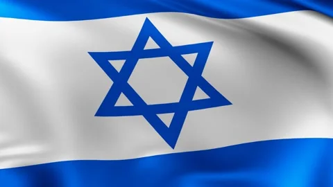 The flag of Israel animation, Stock Footage 147495458