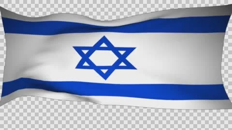 The Flag Of Israel Is Developing Stock Footage 66729200