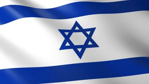 Flag of Israel Stock Footage 151368195