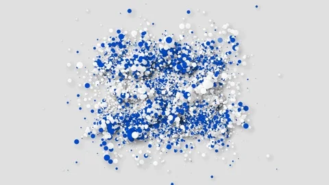 The flag of Israel gradually appearing from particles with alpha channel. Stock-Footage 89581492