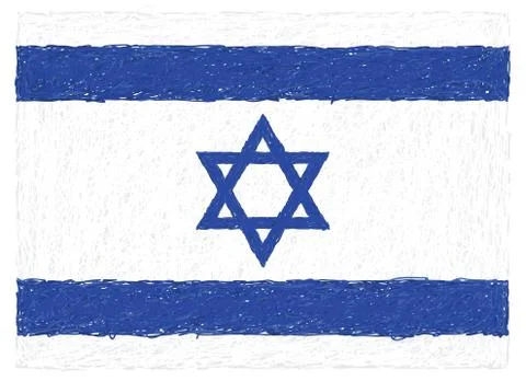 Flag of israel Stock Illustration