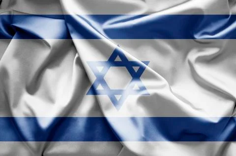 Flag of israel Illustrazione stock