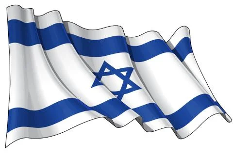 Flag of Israel Stock Illustration