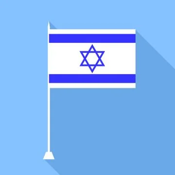 Flag of Israel. Stock Illustration