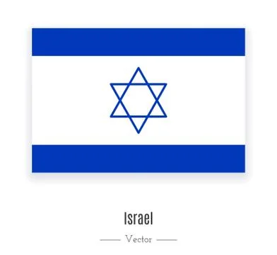 Flag of Israel. Stock Illustration