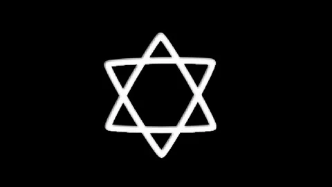 Flag Israel with screen effects of technological failures. Spectacular screen Stock Footage 302819455