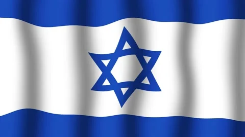 Flag of Isreal Stock Footage 175800499