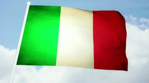 Flag Italy 03 Video stock 21629659