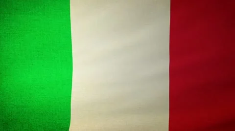 Flag Italy 04 Stock Footage 11149290