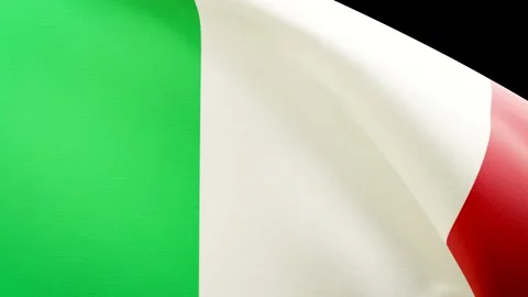 Flag of Italy blowing in the wind Stock Footage 160437283