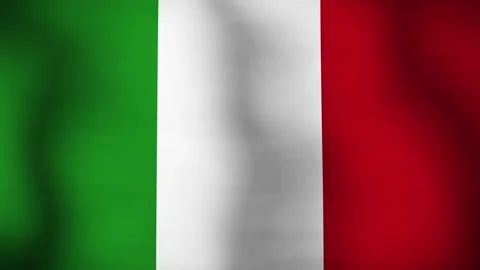 Flag of Italy Close Up Animation Loops Stock Footage 165144061