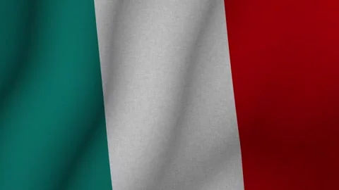 The flag of Italy. The evolving 3d national flag of Italy. 1080p HD animation Stock-Footage 272131885