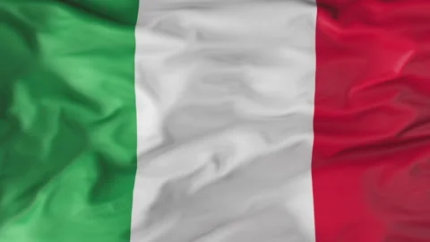 The flag of Italy flutters in the wind. Animation 3d Vídeo Stock 202284468