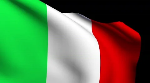 Flag of Italy Stock Footage 621108