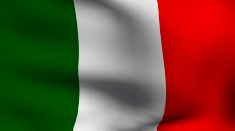 Flag of italy Stock Footage 891394