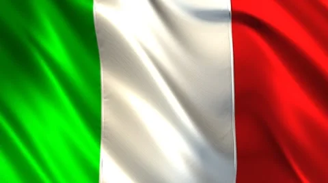 Flag of Italy Stock Footage 2560811
