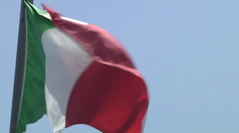 Flag of Italy. Видео 30367379