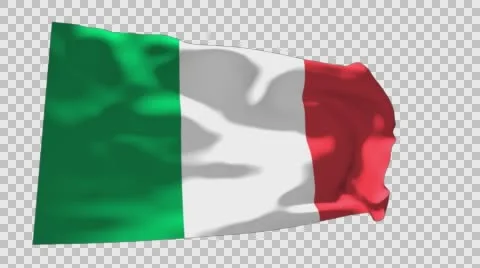 Flag of Italy Stockbeeldmateriaal 61121494