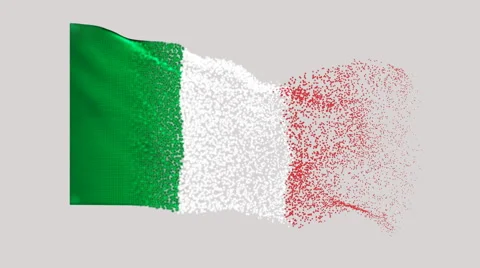 Flag of Italy Stock Footage 65108782