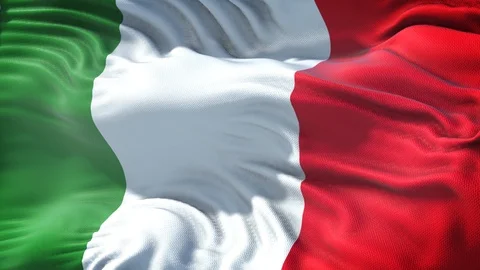 Flag of Italy Stock Footage 97762758