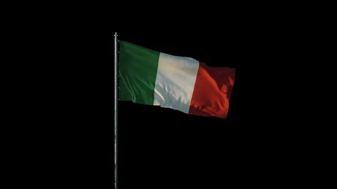 Flag of Italy Stock Footage 102954897