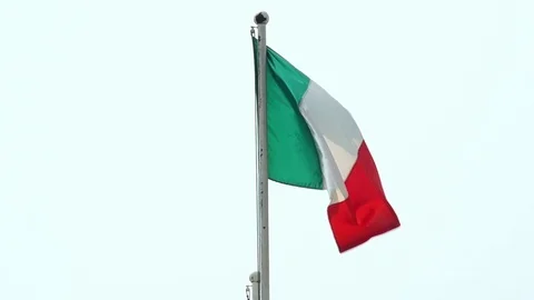Flag of Italy Stock Footage 113996753