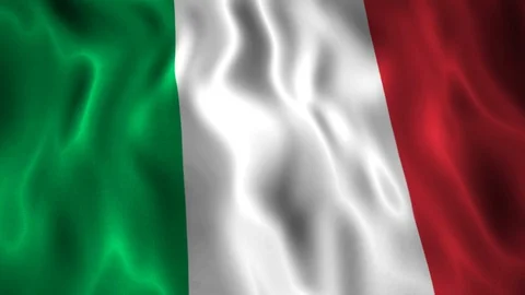 Flag Italy Stock Footage 128176444
