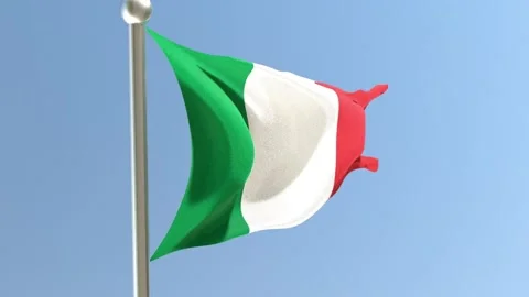 Flag of Italy Stock Footage 314908306