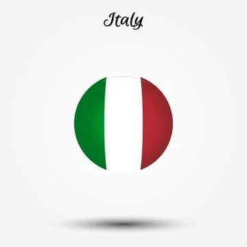 Flag of Italy icon Stock Illustration