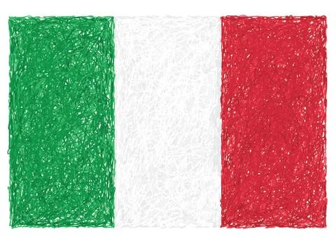 Flag of italy Stock Illustration
