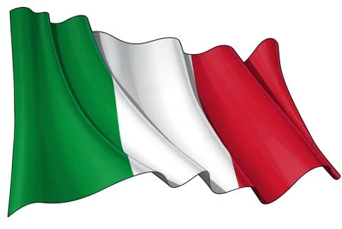 Flag of Italy Stock Illustration