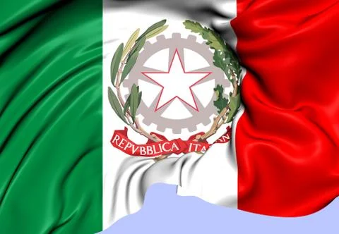 Flag of italy Stock Illustration