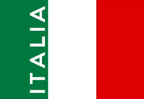 Flag of italy Illustrazione stock