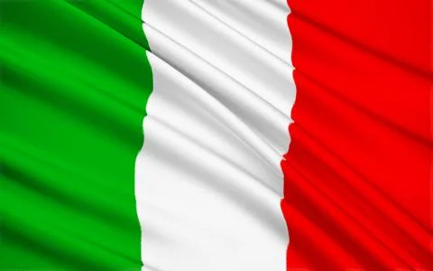 Flag of Italy Stock Illustration