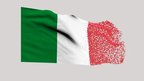 Flag of Italy Stock Illustration