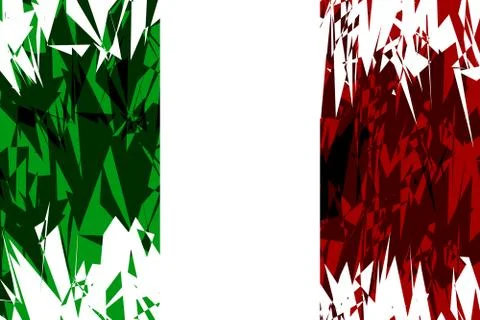 Flag of Italy. Stock Illustration