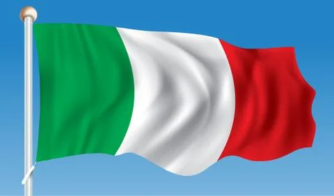 Flag of Italy Stock Illustration