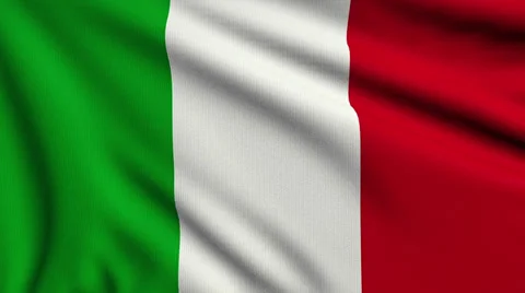 Flag of Italy looping Video stock 33805884