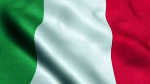 Flag of Italy - Seamless Looping Video stock 221453535