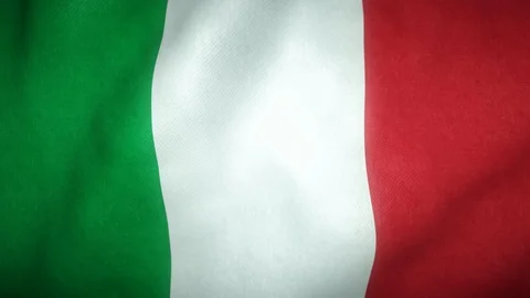 Flag of italy waving in the wind Stock-Footage 125829132