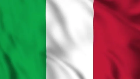 Flag of Italy Waving in the Wind - Looping Animation Stock-Footage 246766777
