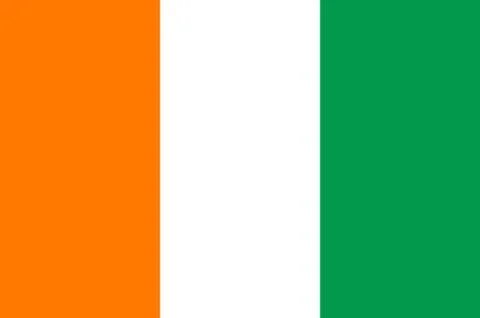Flag of ivory coast Stock Illustration