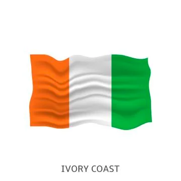Flag of Ivory Coast Stock Illustration