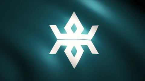 The Flag of Iwate Prefecture Waving in the Wind (CG | Zoom Out) Stock-Footage 184040470