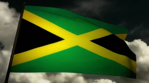 Flag Jamaica 02 Stock Footage 11148905