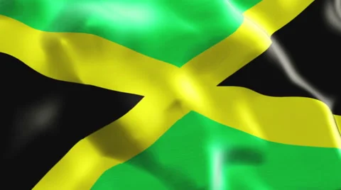 Flag of Jamaica Stock Footage 47067933