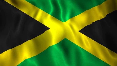 Flag Jamaica Stock Footage 128176447