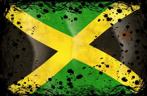 Flag of Jamaica Stock Illustration