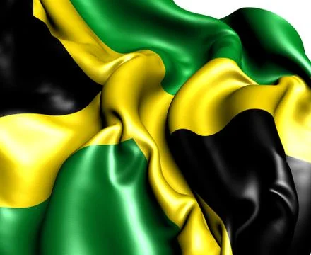 Flag of jamaica Stock Illustration