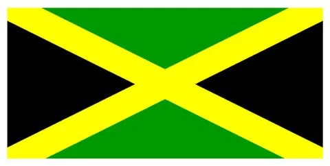 Flag of Jamaica Stock Illustration